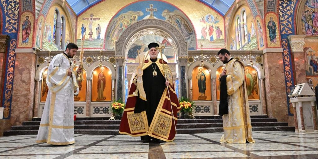 Archbishop Elpidophoros Visits Greek Orthodox Cathedral of St. Paul in Hempstead, NY