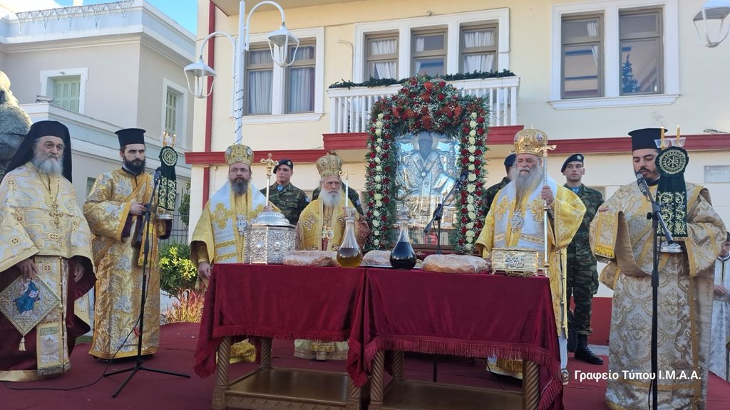 Μεσολόγγι και Βόνιτσα τίμησαν τον Πολιούχο τους, Άγιο Σπυρίδωνα (ΦΩΤΟ)