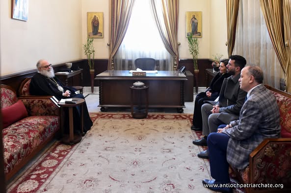 البطريرك يوحنّا العاشر يستقبل رئيس بعثة منظمة SOS في سوريا