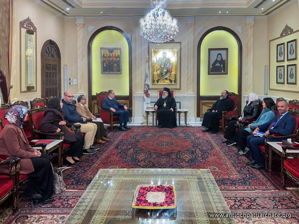 البطريرك يوحنا العاشر يلتقي الأمين العام المساعد للأمم المتحدة