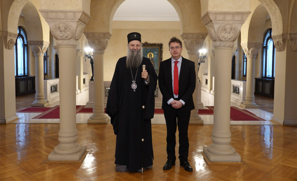 Патријарх Порфирије разговарао са новим српским амбасадором у Украјини