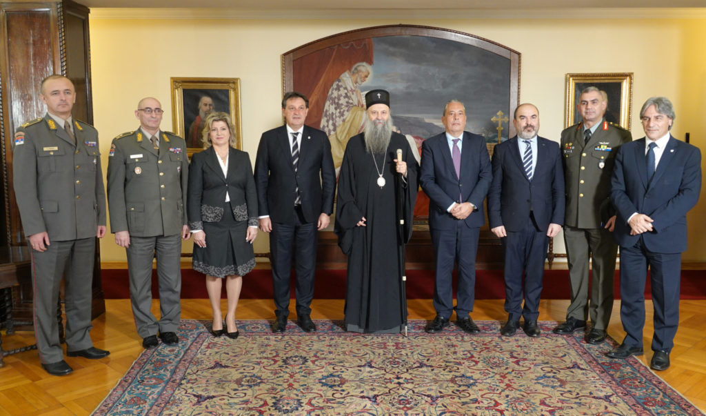 Ο Πατριάρχης Σερβίας υποδέχθηκε τον Υπουργό Άμυνας της Κυπριακής Δημοκρατίας