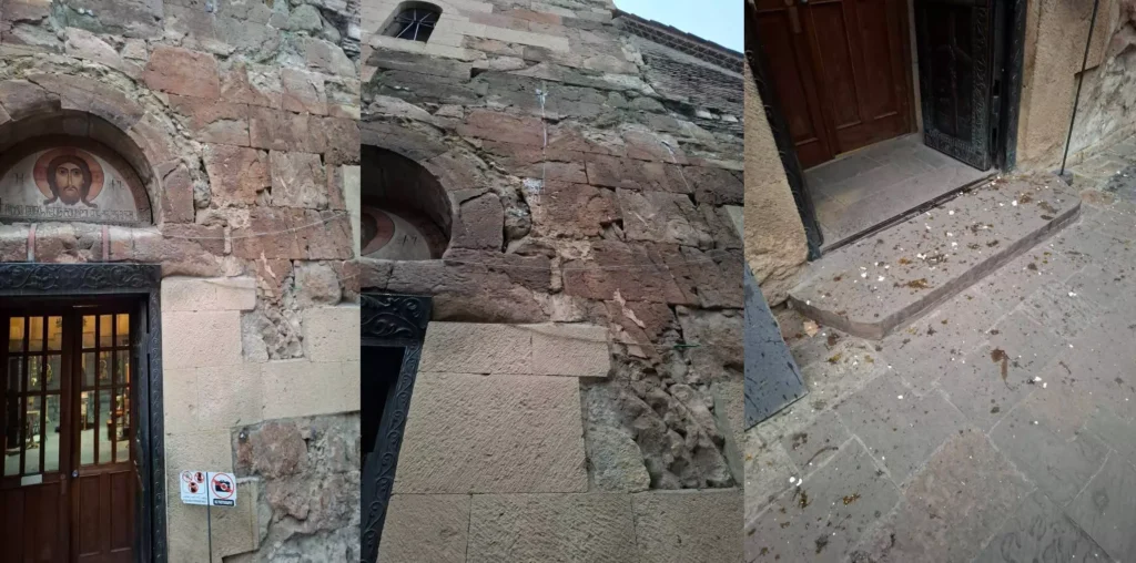 ანჩისხატის ტაძრის წინამძღვარი ტაძარზე მომხდარი ვანდალური ფაქტის შესახებ ინფორმაციას ავრცელებს