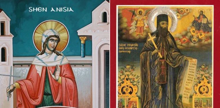 Oshënare dëshmore Anisia. Hierodëshmor Anisi i Selanikut. Dëshmor Fileteri dhe 7 dëshmorët. Dëshmor i ri Gedeoni. Oshënar Leonti