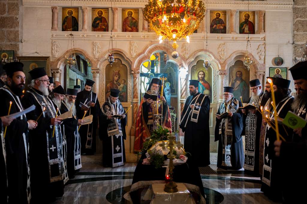 Τhe Funeral Service for the  Hegumen of St. Theodosios  Monastery blessed Arcimandrite Ierotheos
