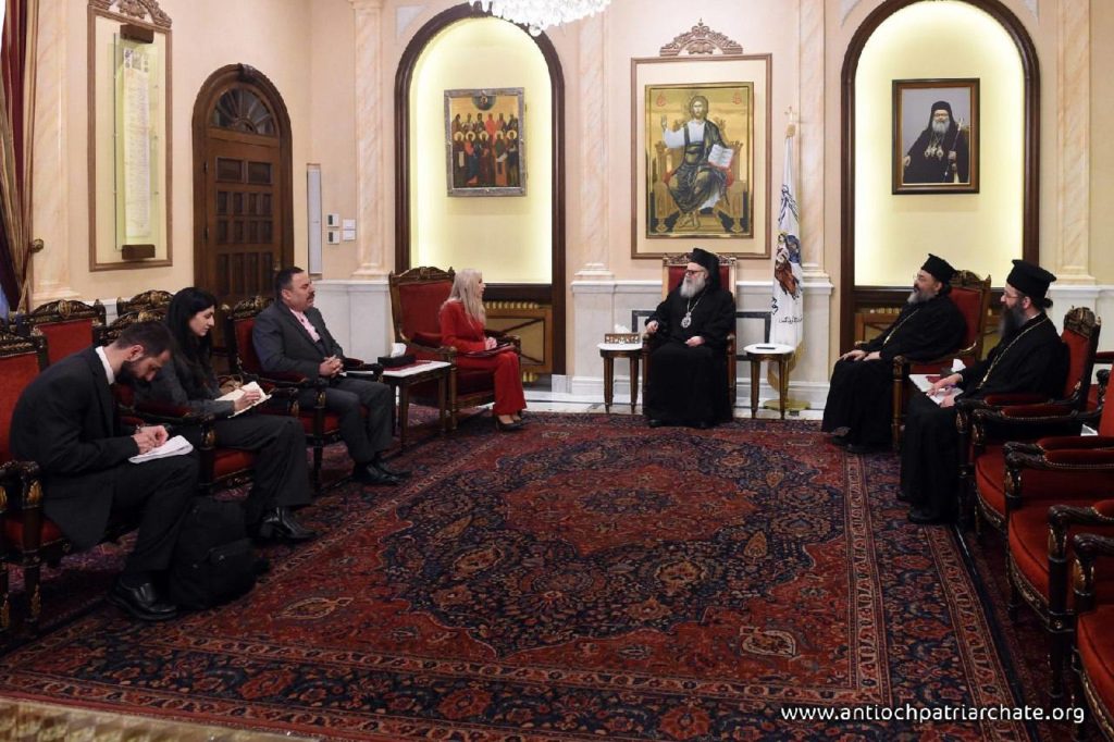 Patriarch John X receives the Special Representative of the Republic of Cyprus for the Middle East