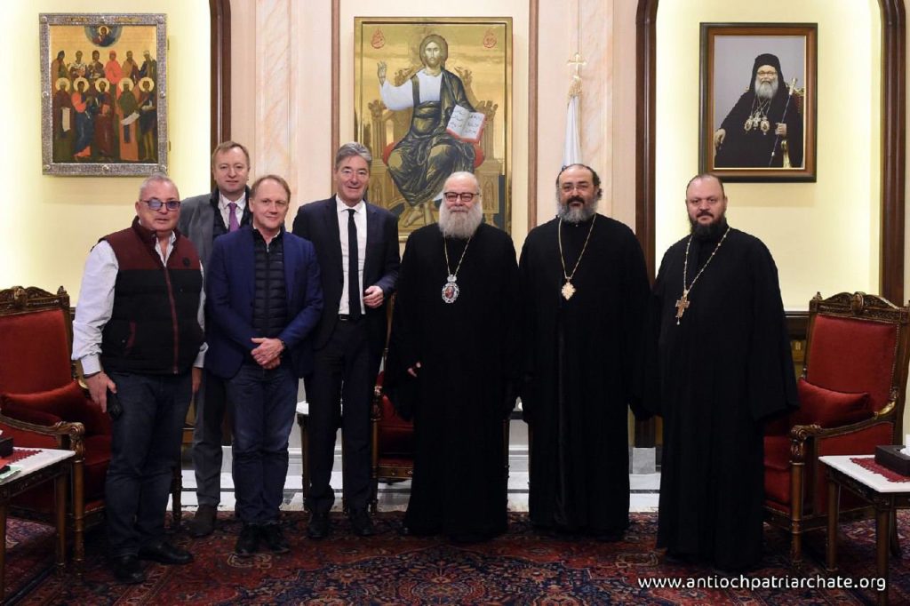 البطريرك يوحنا العاشر يستقبل القائم بأعمال بعثة الاتحاد الأوروبي في سوريا