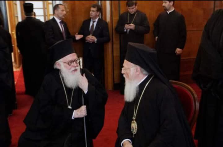 تمنيات البطريرك المسكوني القلبية لرئيس أساقفة ألبانيا الموجود في