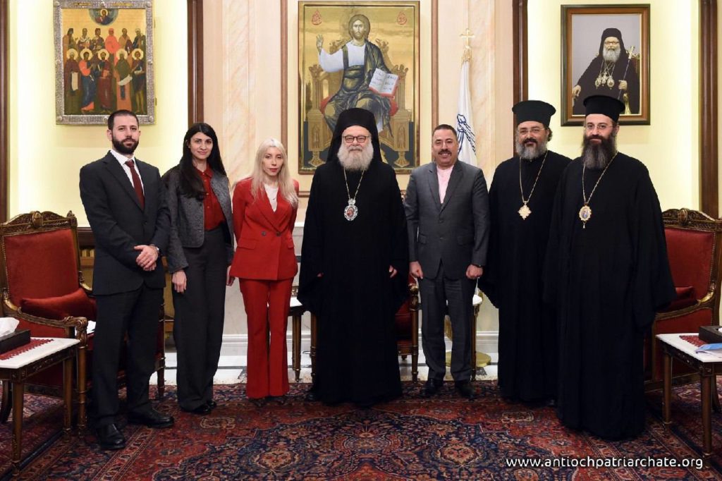 البطريرك يوحنا العاشر يستقبل الممثل الخاص لجمهورية قبرص في الشرق الأوسط