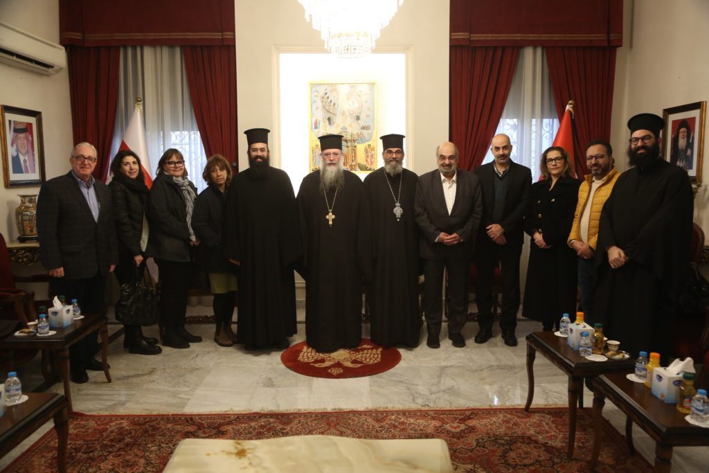 ‎وفد من مجلس كنائس الشرق الأوسط وكنيسة كندا المتحدة في زيارة لدار