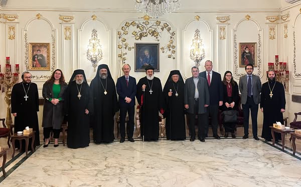 زيارة المبعوث الأمميّ إلى بطريركية السريان الأرثوذكس في سوريا