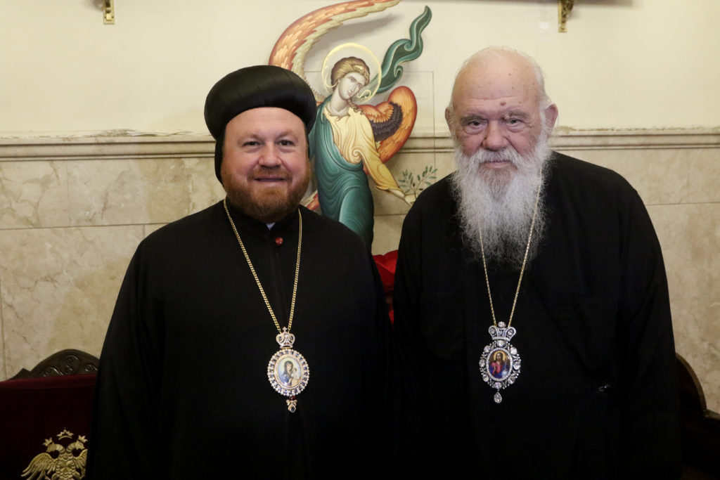 Συνάντηση Αρχιεπισκόπου Ιερωνύμου με τον Συρορθόδοξο Αρχιεπίσκοπο Μοσούλης