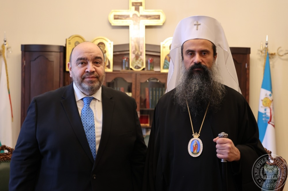 Meeting of the Patriarch of Bulgaria with the Ambassador of Greece to Bulgaria