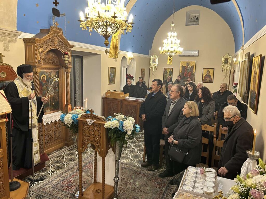 Επίσκεψη Μητροπολίτη Αρκαλοχωρίου στο Καστέλλι Πεδιάδος