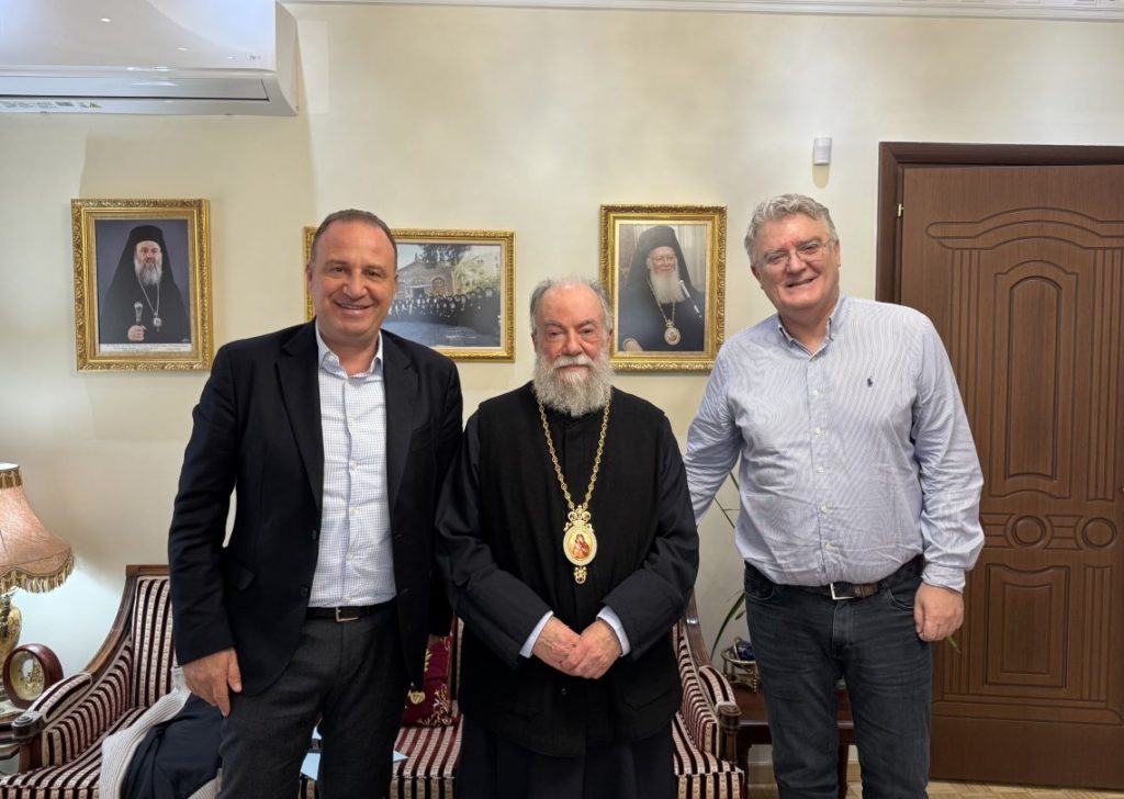 Επίσκεψη του Γραμματέα της Αποκεντρωμένης Διοίκησης Μακεδονίας – Θράκης Ιωάννου Σάββα και του Δημάρχου Παγγαίου στον Ελευθερουπόλεως Χρυσόστομο