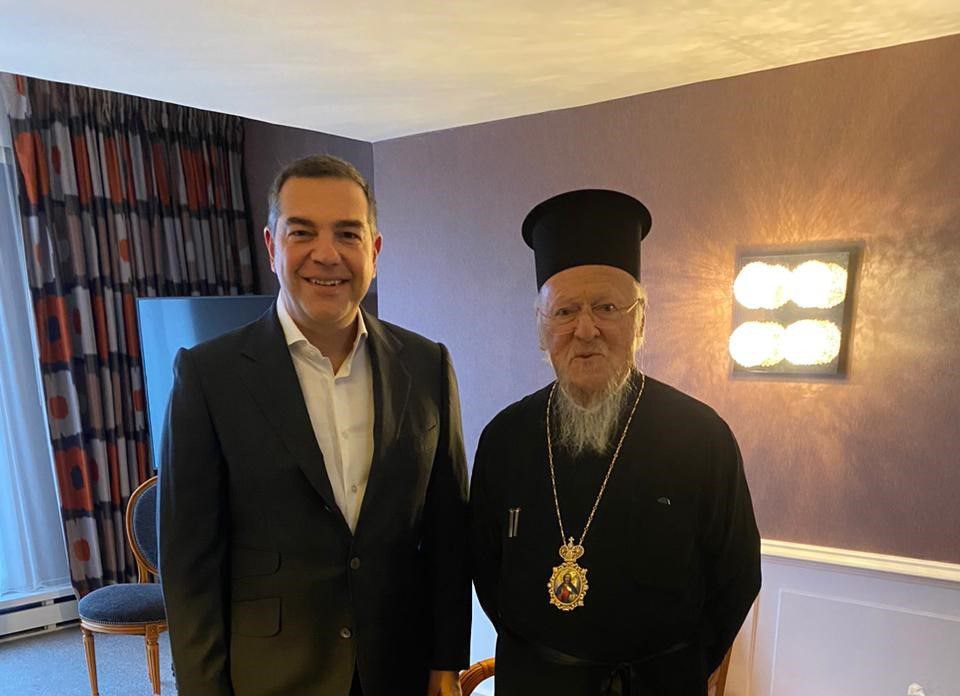 Συνάντηση Οικουμενικού Πατριάρχη με τον Αλέξη Τσίπρα στο Στρασβούργο