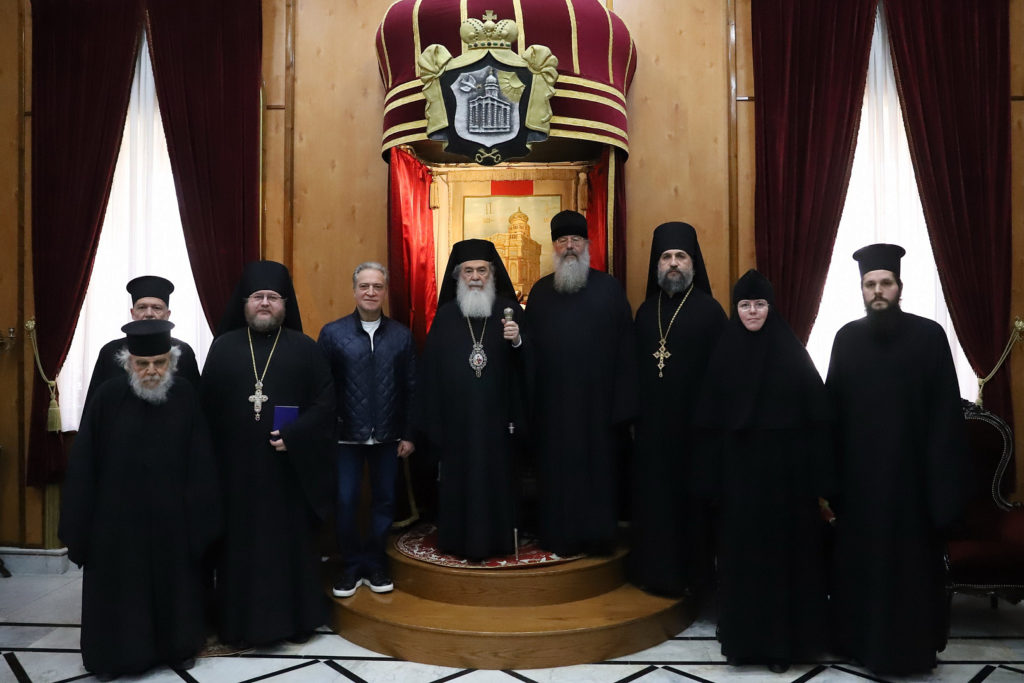 Митрополит Казанский Кирилл встретился с Иерусалимским Патриархом Феофилом