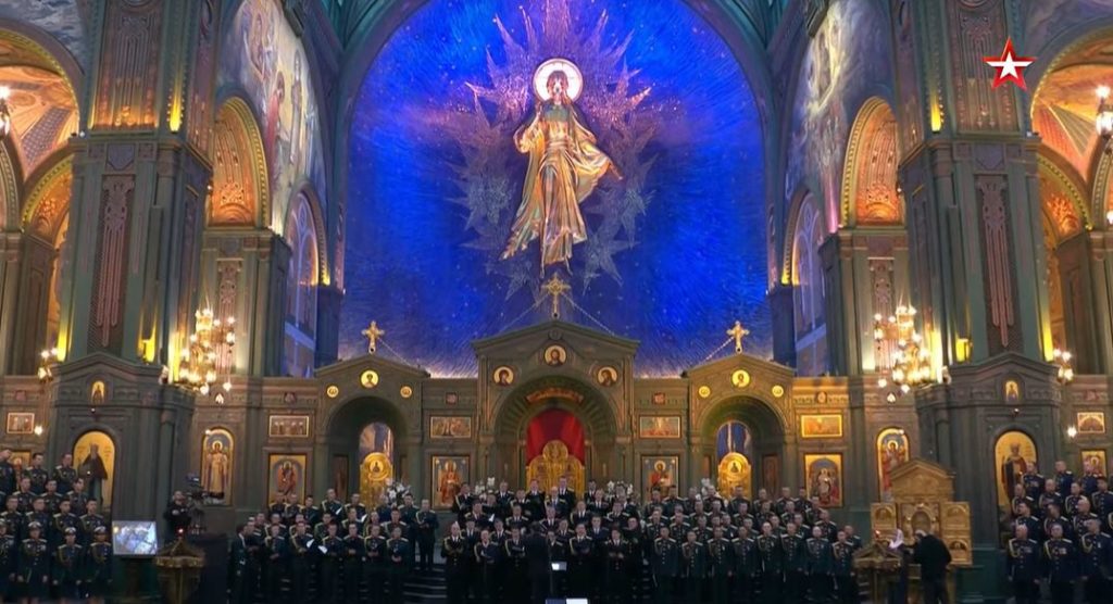 В главном храме Вооруженных сил России в подмосковной Кубинке состоялся Рождественский хоровой собор