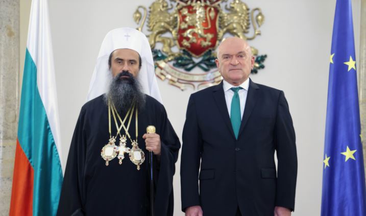 Българският патриарх Даниил се срещна със служебния министър-председател Димитър Главчев
