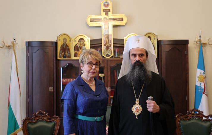 Среща на Българския патриарх Даниил с посланика на Русия Н. Пр. Елеонора Митрофанова