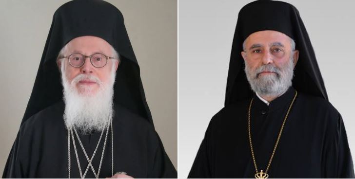 مثلث الرحمات صاحب الغبطة أنسطاسيوس رئيس أساقفة ألبانيا.  مُحيّ الكنيسة الألبانية