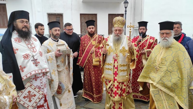 Naxos: Prayer for the cessation of seismic tremors in the Cyclades