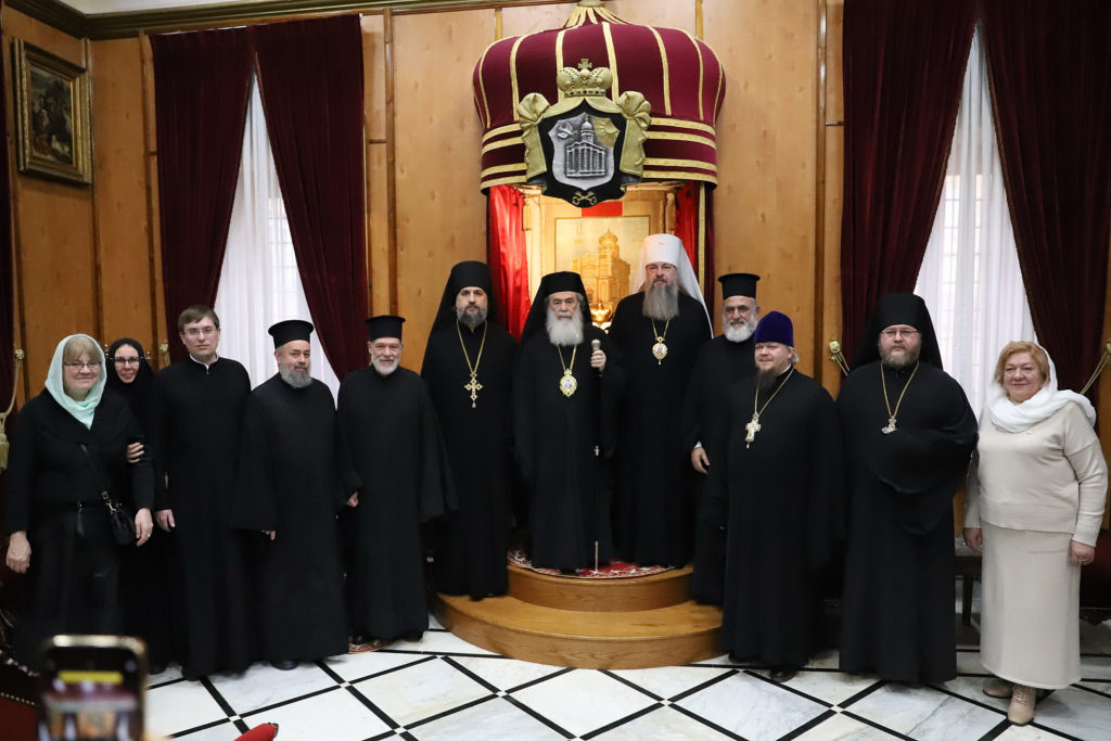 Иерусалимский Патриарх Феофил принял митрополита Пензенского и Нижнеломовского Серафима