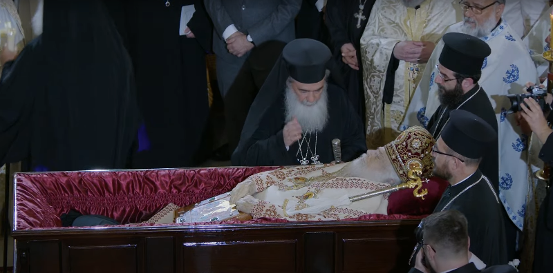 The funeral service of the blessed Archbishop Anastasios of Albania, Durrens, and all Albania