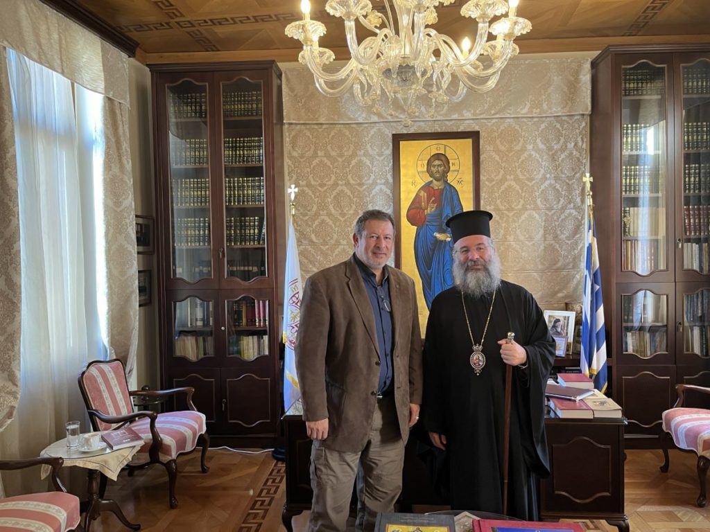 Ο Μητροπολίτης Ρεθύμνης υποδέχθηκε τον Πρόεδρο του Παγκοσμίου Συμβουλίου Κρητών