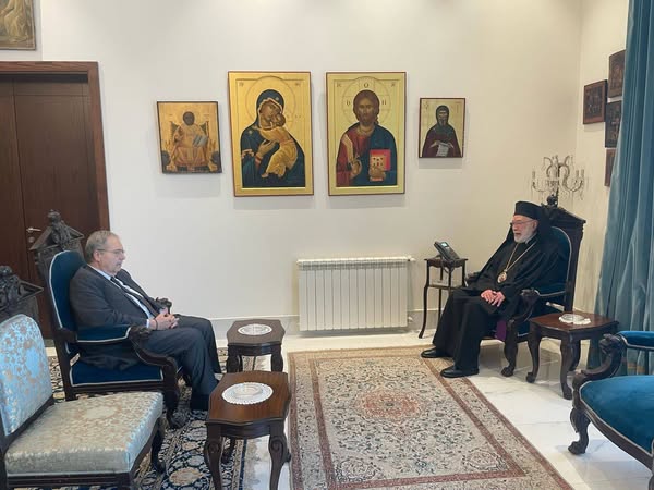 استقبل سيادة متروبوليت بيروت وتوابعها المطران الياس عوده نائب رئيس مجلس الوزراء د. طارق متري الذ