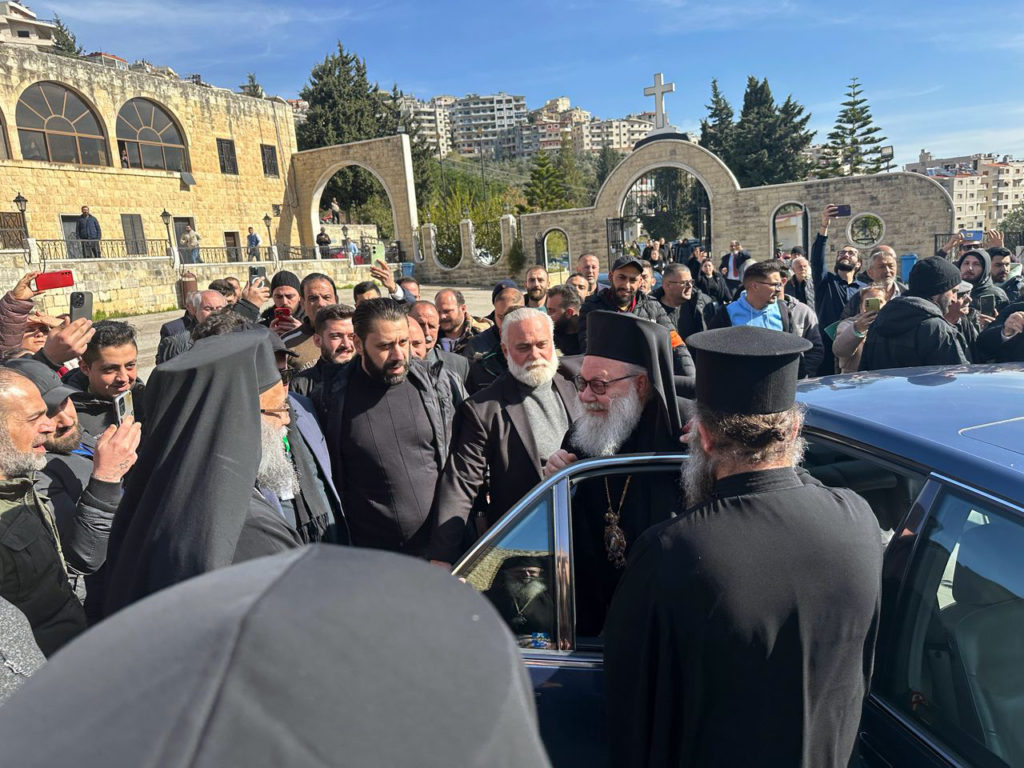 Patriarch John X in Wadi al-Nasara