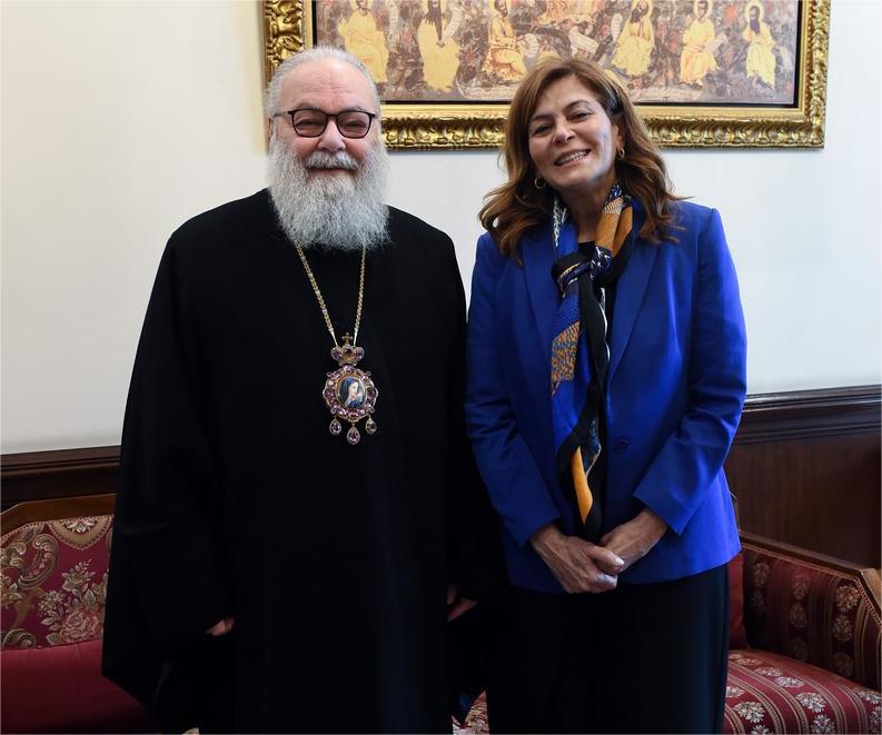 Ο Πατριάρχης Αντιοχείας Ιωάννης υποδέχθηκε την Hind Kabawat