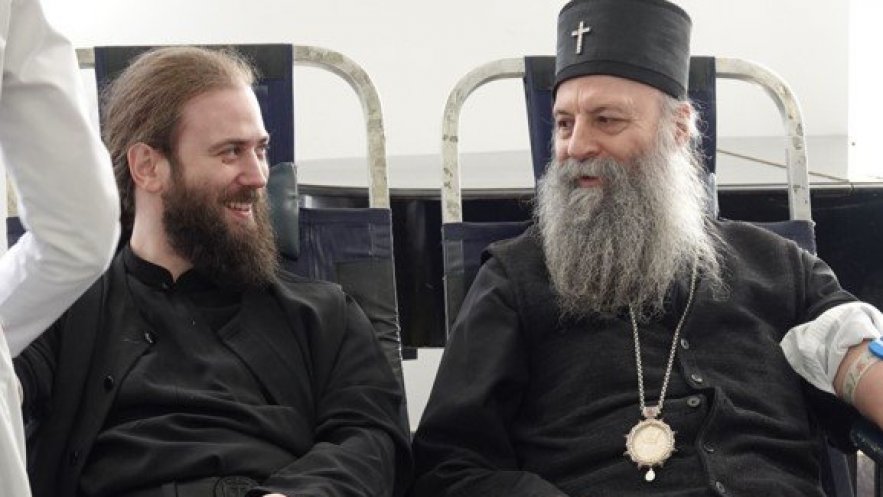 Патријарх Порфирије учествовао у акцији добровољног давања крви