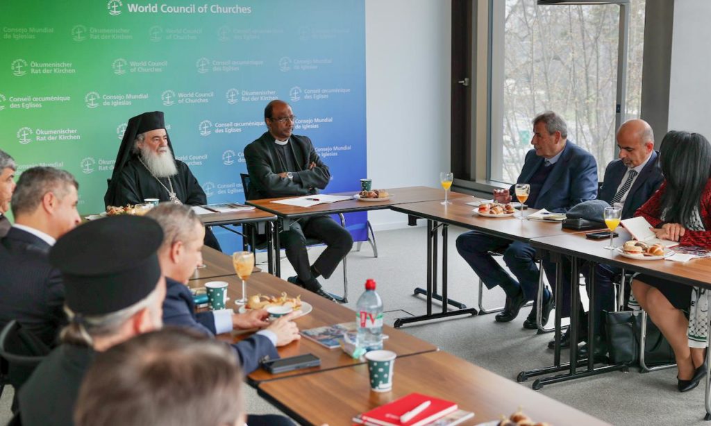 Palestinian delegation visits WCC with focus on faith, hope, and action