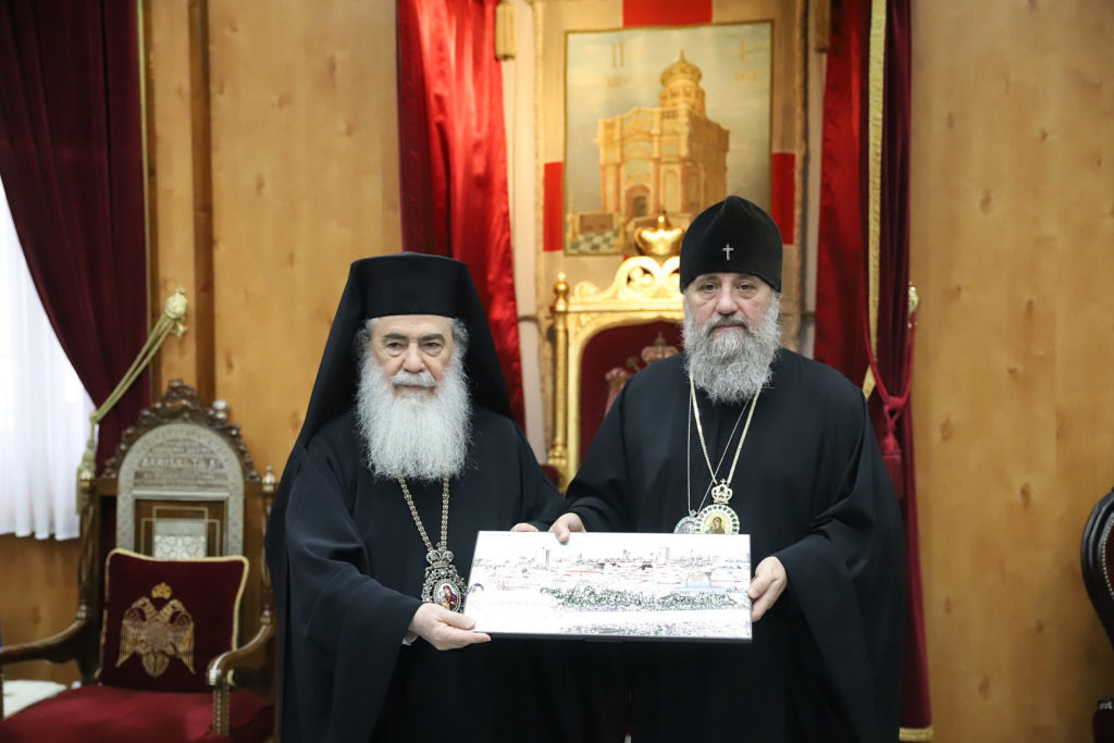 Предстоятель Иерусалимской Православной Церкви принял митрополита Балтийского и Светлогорского Серафима