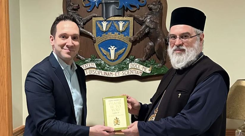 Bishop Ioan Casian visits Assumption University in Canada for future collaboration
