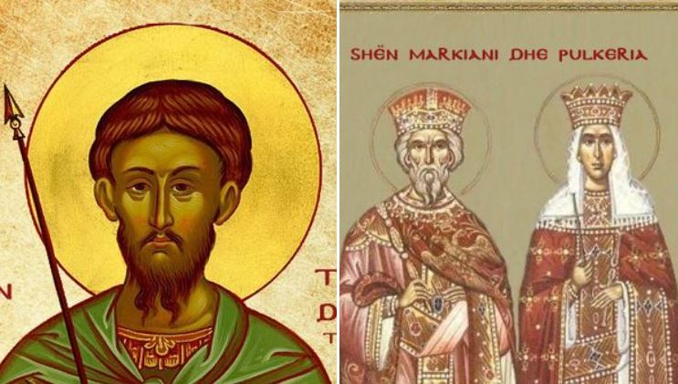 Dëshmor i madh Theodhor Tironi. Mbretërit Markiani e Pulkeria. Oshënare Mariamna