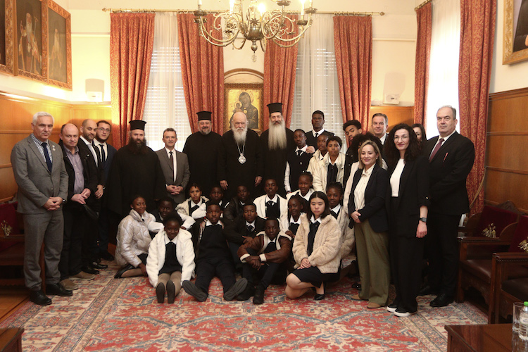 Students from the Patriarchate of Alexandria visit Archbishop Ieronymos of Athens and Hellenic President Tasoulas