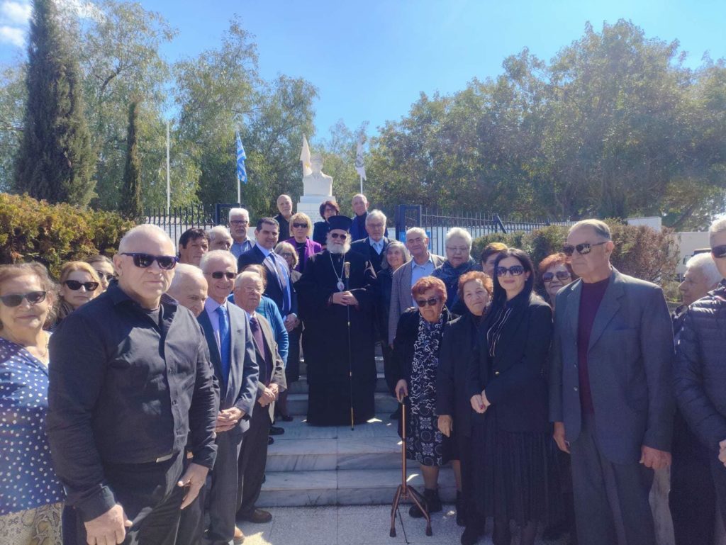 Ο Μητροπολίτης Ταμασού και Ορεινής τέλεσε το ετήσιο μνημόσυνο του ήρωα της ΕΟΚΑ, Γρηγόρη Αυξεντίου