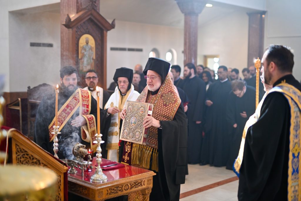 His Eminence Archbishop Elpidophoros of America led the HCHC campus Clean Monday Retreat