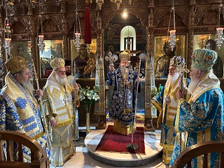 Благовещение в историческия манастир “Успение Богородично” в Св. Лавра в Калаврита