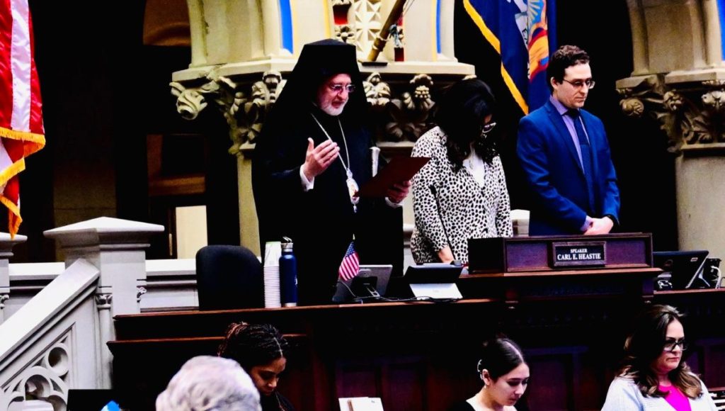 Celebration for Greek Heritage at Capitol in Albany, New York