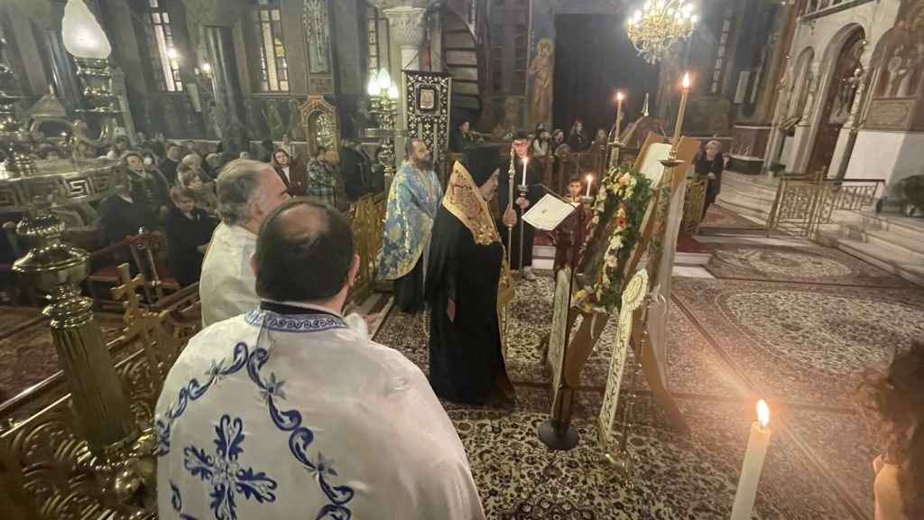 Στον Ι.Ν. Αγίου Δημητρίου Νέου Φαλήρου ο Ιταλίας Πολύκαρπος για τους Α’ Χαιρετισμούς