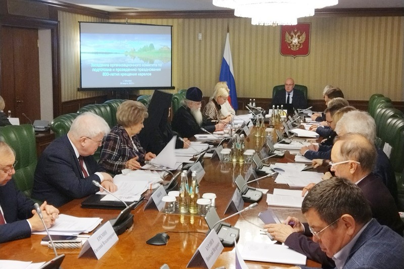 Глава Карельской митрополии выступил на заседании оргкомитета по празднованию 800-летия крещения карелов