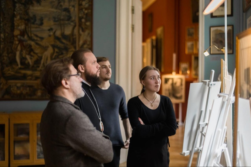 Председатель Финансово-хозяйственного управления посетил Российскую академию живописи, ваяния и зодчества Ильи Глазунова