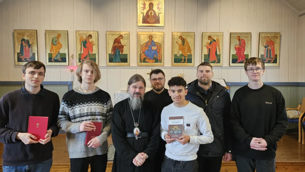 Orthodoxy in Northern Europe: Bishop Macarie meets catechumens preparing for Baptism on Pascha