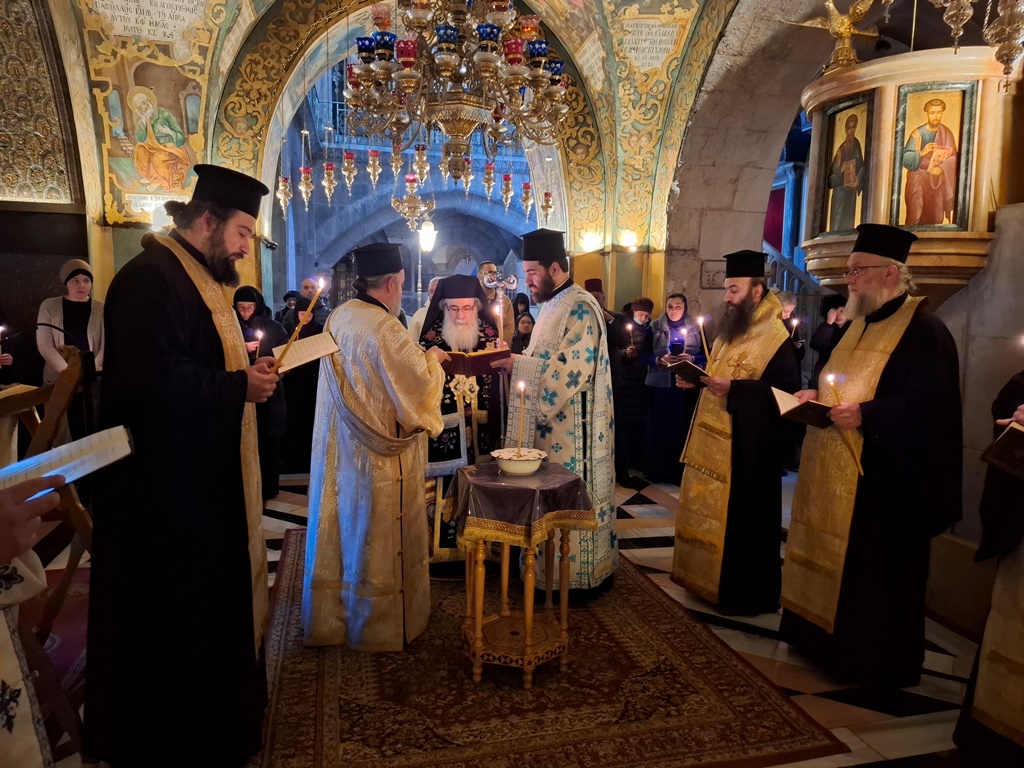 Ο Πατριάρχης Ιεροσολύμων τέλεσε το Μνημόσυνο του Ηγουμένου της Μονής Αββά Θεοδοσίου, Αρχιμανδρίτη Ιεροθέου