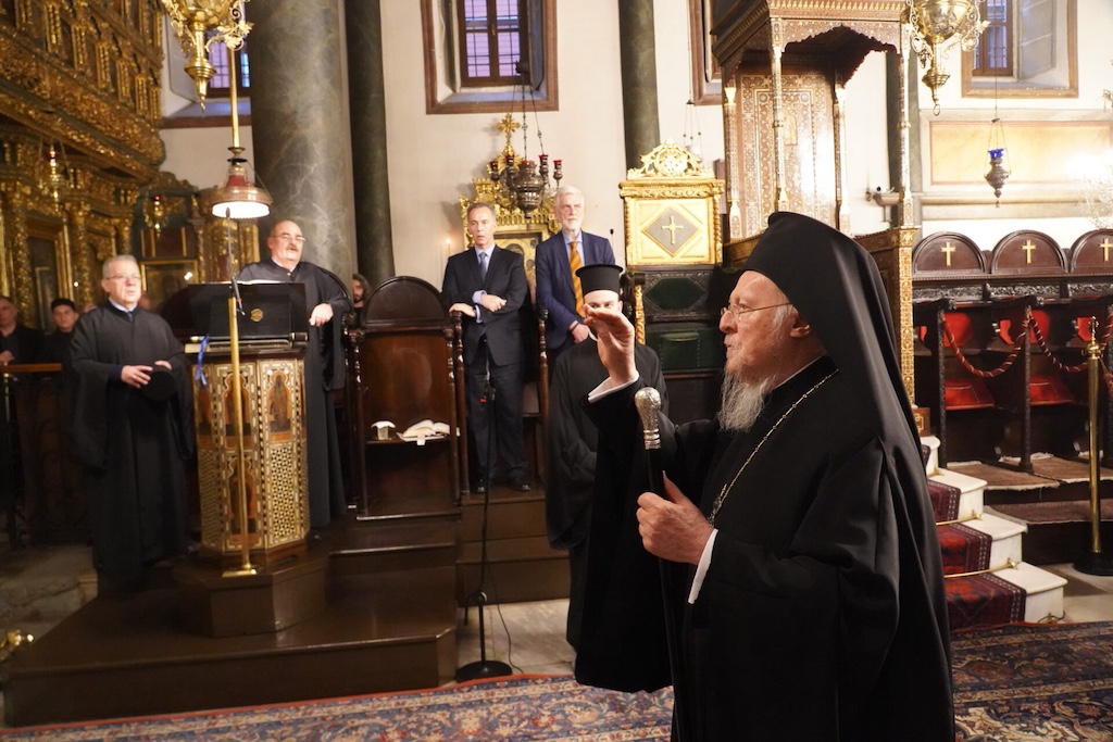 Ecumenical Patriarch Bartholomew highlighted climate concerns to visiting Greek youth