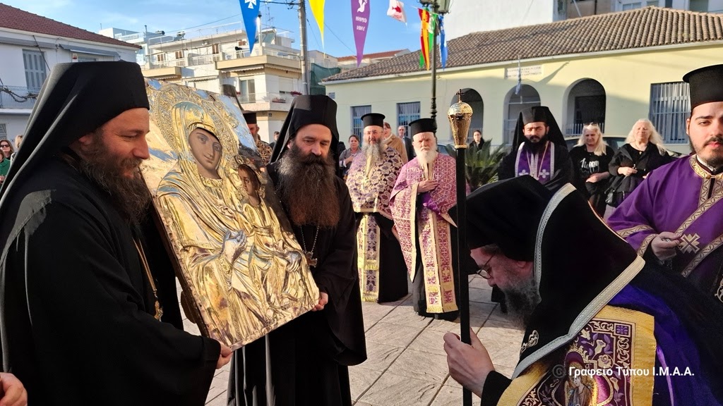 Υποδοχή Ιεράς Εικόνας Παναγίας Ομπλού στην Ιερά Πόλη Μεσολογγίου
