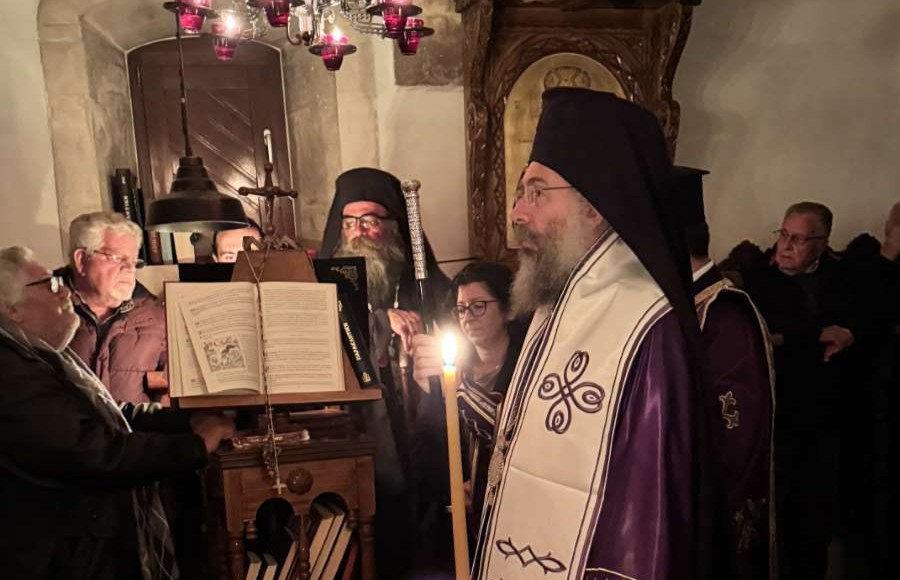 Metropolitan Prodromos of Rethymno liturgised at the Holy Patriarchal and Stavropegic Monastery of the Transfiguration of Our Lord, Chalepa